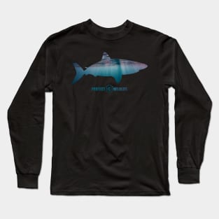 Protect Wildlife - Nature - Shark Silhouette Long Sleeve T-Shirt